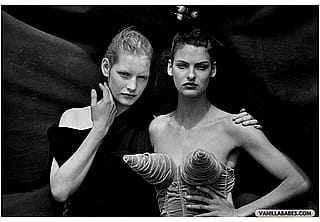 Kirsten Owen and Linda Evangelista